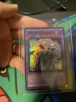Yugioh! Dracotail Gulamel JUSH-EN007 (Super Rare) 1st Ed "Dracotail Support" - Image 1