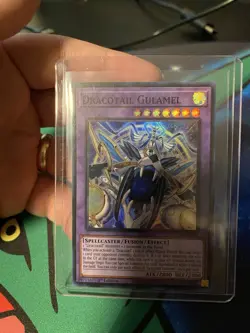 Yugioh! Dracotail Gulamel JUSH-EN007 (Super Rare) 1st Ed "Dracotail Support" - Image 2