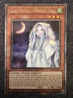 Yugioh Ghost Mourner & Moonlit Chill RA04-EN033 Quarter Century Secret Rare NM - Image 1