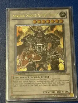Yugioh Karakuri Shogun MDL 00 “Burei” STBL-EN043 Ultimate Rare 1st Ed NM - Image 1