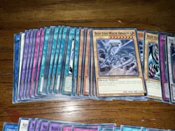 Yugioh Lot Blues Eyes White Dragon 87 Cards - Image 2