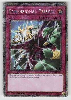 Dimensional Prison Yugioh RA04-EN132 Platinum Secret Rare PSR NM - Image 1