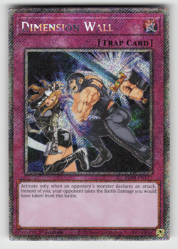 Dimension Wall Yugioh RA04-EN127 Platinum Secret Rare PSR NM - Image 1