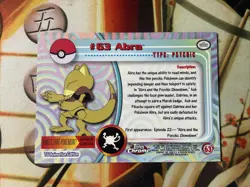 2000 TOPPS Chrome POKEMON Series 1-ABRA NM - Image 5