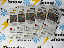 ⚡❄ Pokemon Factory Sealed Lot of 5 Blister Hanger Packs Team Up Sun & Moon - Image 2