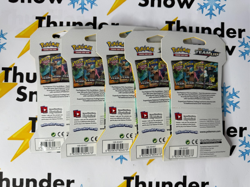⚡❄ Pokemon Factory Sealed Lot of 5 Blister Hanger Packs - Team Up Sun & Moon - Image 2