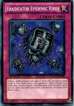 Eradicator Epidemic Virus SDGU-EN034 Yu-Gi-Oh! Light Play 1st Edition - Image 1
