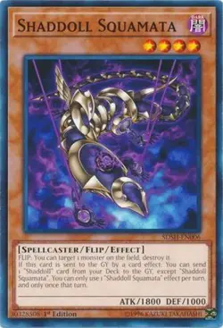 Yugioh! LP Shaddoll Squamata - SDSH-EN006 - Common - 1st Edition Lightly Played, - Image 1
