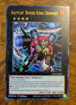 Battlin' Boxer King Dempsey LD10-EN036 Ultra Rare 1st Ed Near Mint Yu-Gi-Oh! - Image 1