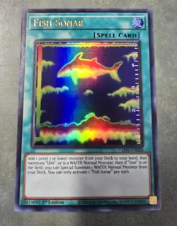 Yu-Gi-Oh! Fish Sonar LED9-EN020 1st Edition UR - NM Condition - Image 1