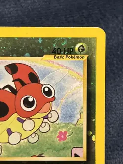 Double Swirl 🌀Ledyba 7/18 Southern Islands Reverse Holo Promo Pokemon Card - Image 3