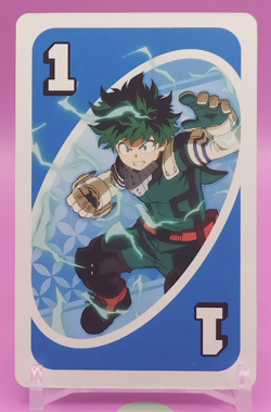 Izuku Midoriya / My Hero Academia Card Game UNO Japanese Toei Anime Rare BL b - Image 1