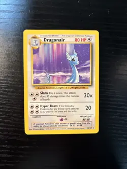 Dragonair 018/102 Base Set Regular 1999 Vintage Pokemon Card MP - Image 2