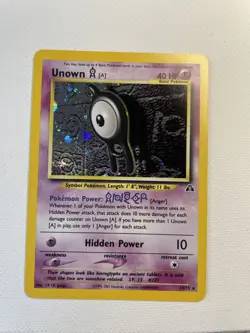 Unown [A] Neo Discovery 14/75 Holo Rare Pokemon Card - Image 1