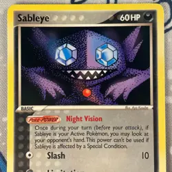 Sableye 23/107 Non Holo Rare EX Deoxys Pokemon Card 2005 NM - Image 2