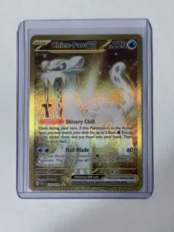 Chien-Pao EX Gold Paldea Evolved Card 274/193 With Dragon Shield And Ultra Pro - Image 1