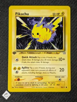 Pikachu 70/111 - Neo Genesis 1st Edition Pokemon TCG LP - Image 1