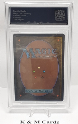 MTG - Revised - Samite Healer - Graded - PCG 9.0 - Vintage - Image 3
