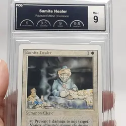 MTG - Revised - Samite Healer - Graded - PCG 9.0 - Vintage - Image 4