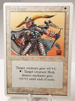 MTG - 4th Edition - Holy Armor - Common - Lightly Played - Image 1