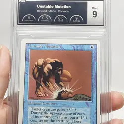 MTG - Revised - Unstable Mutation - Graded - PCG 9.0 - Vintage - Image 3