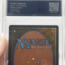 MTG - Revised - Orcish Oriflamme - Graded - PCG 8.5 - Vintage - Image 5