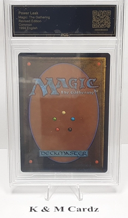 MTG - Revised - Power Leak - Graded - PCG 9.5 - Vintage - Image 4