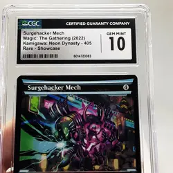 MTG - Kamigawa: Neon Dynasty - Surgehacker Mech - Showcase - Graded CGC 10 - Image 3