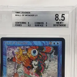 MTG - Legends - Wall of Wonder - Graded - CGC 8.5 - Vintage - Image 3