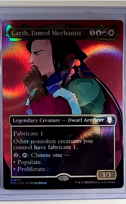 2024 MTG Magic The Gathering M3C Ripple Foil Borderless Cayth Famed Mechanist - Image 1