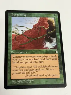 Burgeoning - Stronghold #102/143 MTG Magic The Gathering NM - Image 1