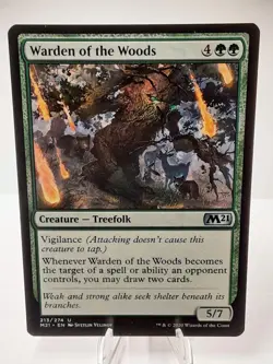 MTG - M21 - Warden of the Woods (213/274) - Image 1