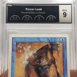 MTG - Revised - Power Leak - Graded - PCG 9.0 - Vintage - Image 3