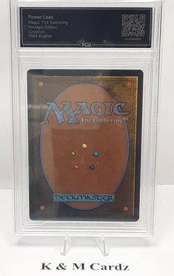 MTG - Revised - Power Leak - Graded - PCG 9.0 - Vintage - Image 4
