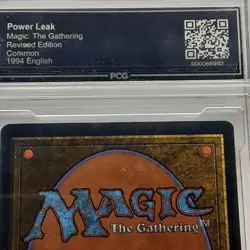 MTG - Revised - Power Leak - Graded - PCG 9.0 - Vintage - Image 5