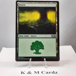 MTG - M15 - Forest - #268 - Lightly Played - Image 1