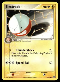 2005 Pokemon EX - Emerald Electrode #27 Light Play - Image 1
