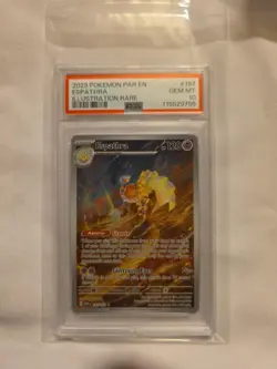 Pokemon TCG 2023 Espathra Holo Card 197/182 Sv04: Paradox Rift PSA 10 - Image 3