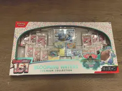 DAMAGE ON BOX - Pokemon 151 Blooming Waters Premium Collection. SEE DESCRIPTION - Image 1