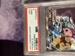 PSA 9 MEW V 251 FUSION STRIKE ALT ART SWORD & SHIELD POKEMON MINT 💎 - Image 5
