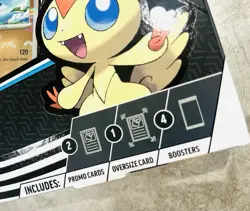New Sealed Pokemon Black Bolt White Flare Victini Illustration 4 Booster Packs + - Image 2