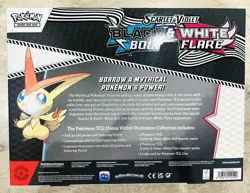 New Sealed Pokemon Black Bolt White Flare Victini Illustration 4 Booster Packs + - Image 3
