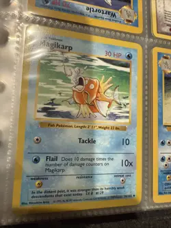 💎 SHADOWLESS MAGIKARP 35/102 WOTC RARE Pokemon Cards Base Set 💎 - Image 1