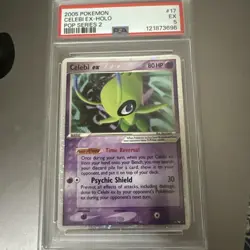 PSA 6 Celebi Pokemon Pop Series 2 17 Celebi EX Holo PSA 5 - Image 1