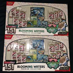 NEW Pokemon 151 Blooming Waters Premium Collection Lot of 2 - Image 1