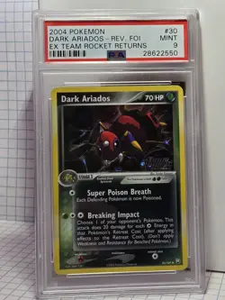 Pokemon Ex Team Rocket Returns - Dark Ariados Rev Foil #30 - PSA 9 - Image 1