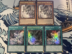Yugioh Primite Engine Lot ROTA - Imperial Dragon, Drillbeam, Roar - Near Mint - Image 1