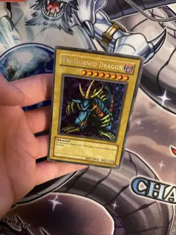 (YCL) Tri-Horned Dragon LOB-000 Secret Reverse Foil Error Unlimited YUGIOH VLP - Image 2