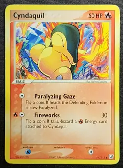 Cyndaquil 54/115 2005 EX Unseen Forces Common Pokemon Card - Image 1