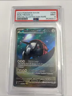 Pokemon TCG Iron Treads EX 248/198 Scarlet & Violet Base Set Special Sir PSA 9 - Image 1